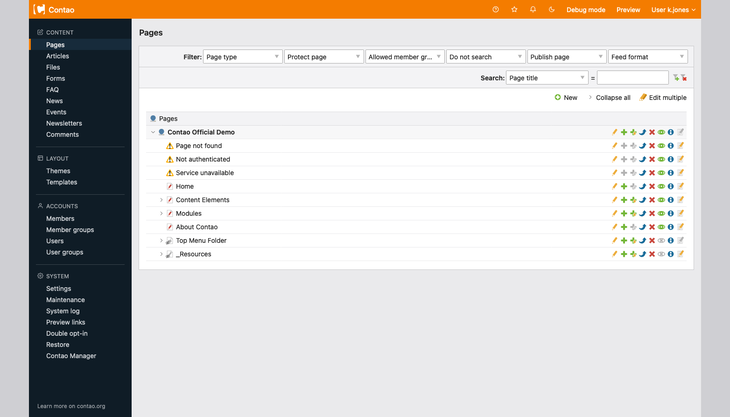 Limit the backend width in Contao 5