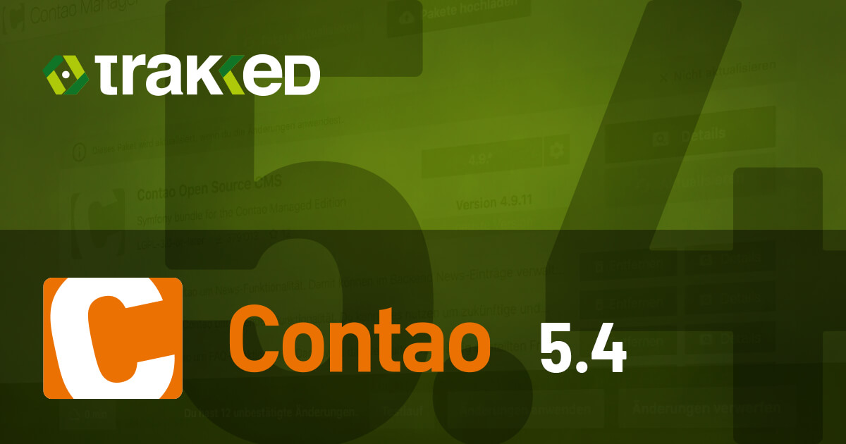 Contao Open Source CMS 5.4